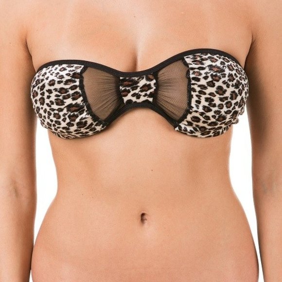 Leopard Velvet Bandeau - Picture 2 of 6